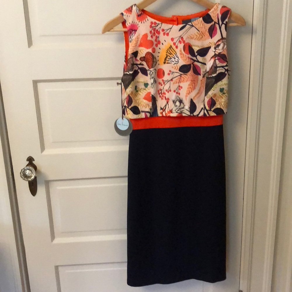 Eva Franco Aria Dress in Birds and Bees print - Picture 1 of 8